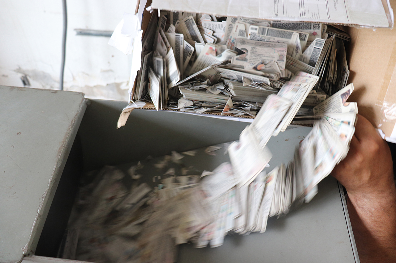 Destrucción de credenciales de elector vencidas en Guanajuato