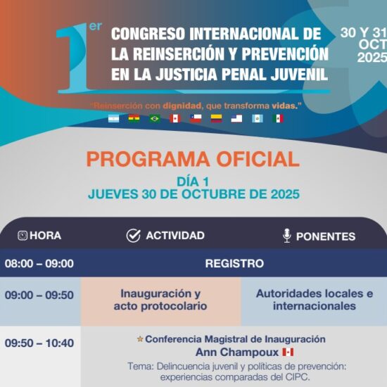 Reinserción social justicia penal juvenil