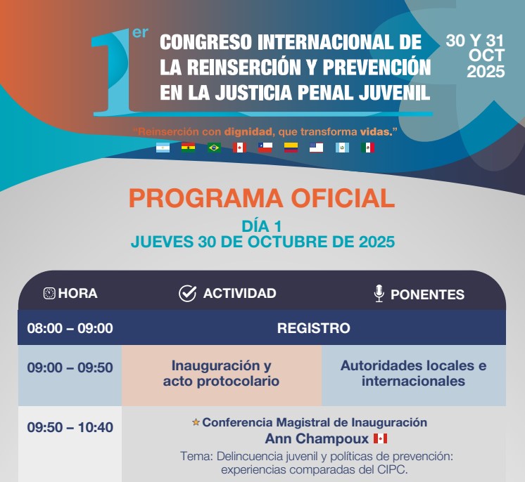 Reinserción social justicia penal juvenil
