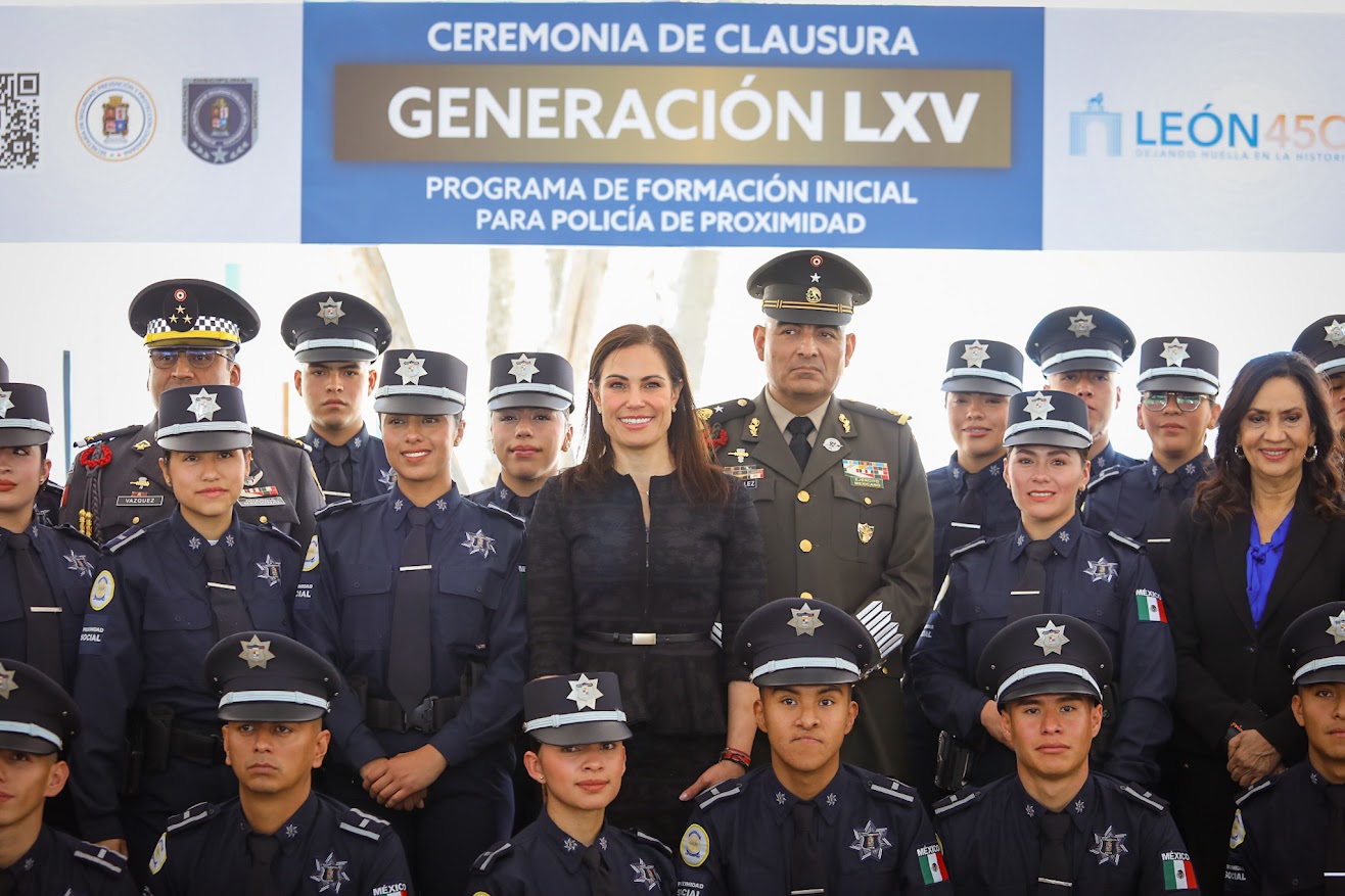 León fortalece seguridad con nuevos cadetes