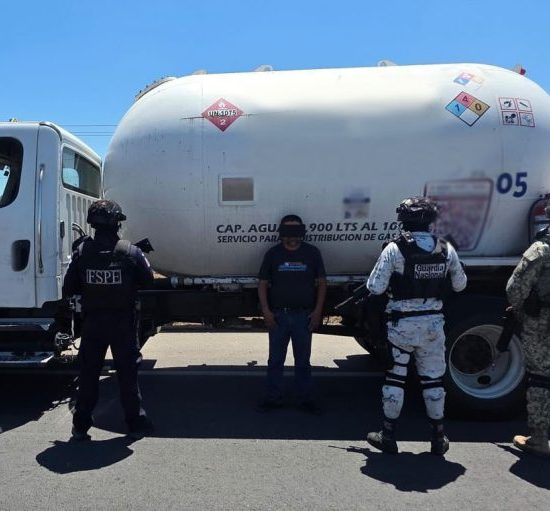 asegura pipa con más de 11 mil litros de gas LP